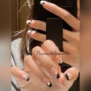 2/$16 Heart French Manicure Press On Nails